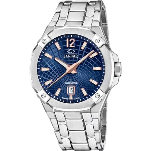 Jaguar J1029/2 Herren Armbanduhr - Elegante Herren-Armbanduhr mit Automatik-Uhrwerk, Saphirglas und wasserdicht bis 10 ATM. Perfekt für stilbewusste Männer, die Qualität und Design schätzen.