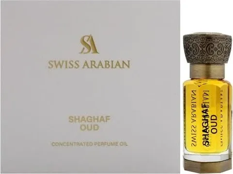 Swiss Arabian Shaghaf Oud Parfümöl 12ml - Eau de Parfum mit intensivem orientalischen Oud-Duft, der Leidenschaft und Wärme ausstrahlt. Hochkonzentriert, ideal für kühlere Jahreszeiten und perfekt für Unisex.