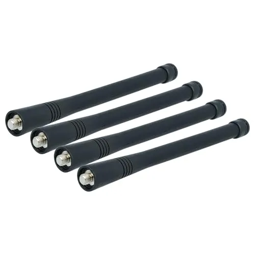 vhbw 4X Antenne kompatibel mit Motorola GP328, GP330, GP340, GP360, GP3688, GP344, GP360-11b, GP380, GP338 Plus Funkgerät - 15,1 cm Schwarz