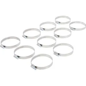 BGS-technic Schlauchschelle 8095-50x70, 60 - 80mm, Edelstahl, 10 Stück