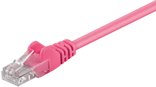 PATCH-C5U 2 MG - 2 m Cat.5e U/UTP-Netzwerkkabel, magenta, RJ45