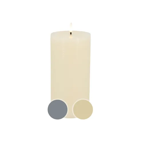 La Casa Candela Lights »Slim Basic« LED-Stumpenkerze Echtwachs Rustic 5x10 cm / cream rustic