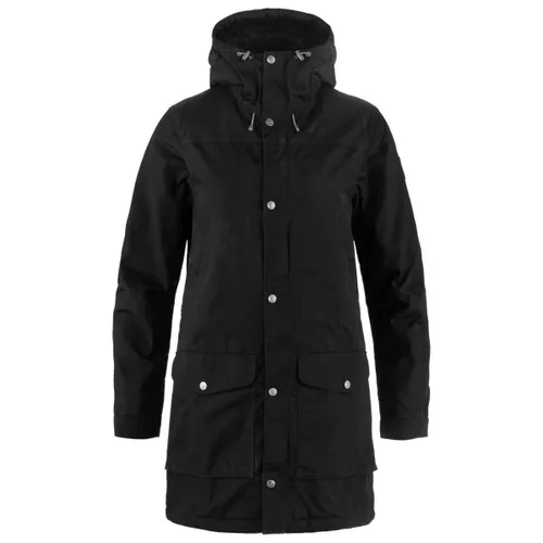 Fjällräven Greenland Winter Parka Women Black (L) - Jacke für Frauen mit weichem Teddyfutter, komfortabler Kapuze und Fleecefutter-Taschen – ideal für kalte Tage und langlebig dank strapazierfähigem G-1000 Eco-Material.