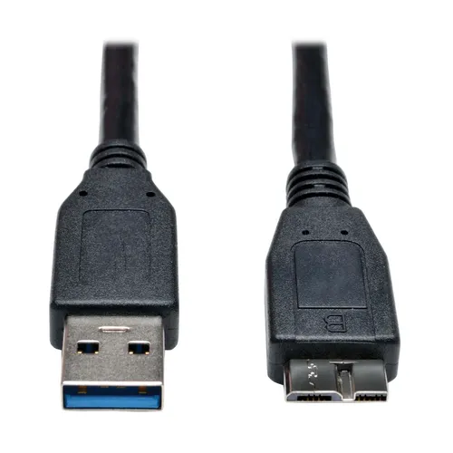 Eaton Tripp Lite Series USB 3.0 SuperSpeed Device Kabel (A zu Micro-B Stecker/Stecker) Schwarz, 1 ft. (0.31 m)