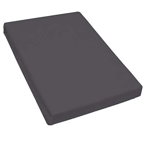 Formesse Bella Donna Alto Jersey-Spannbetttuch 200/220-200/240 anthrazit - Spannbetttuch für Boxspringbetten, besonders weich durch Aloe Vera und Seidenproteine, langlebig und farbbrillant, bis 40 cm Matratzenhöhe.