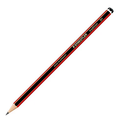 STAEDTLER 110-3H VE Bleistift tradition (erhöhte Bruchfestigkeit, Sechskantform, hohe Qualität, 12 Bleistifte tradition im Kartonetui, Härtegrad 3H)