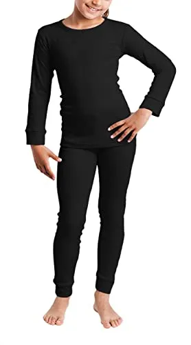 Cocain underwear 1 Set Kinder Ski Unterwäsche schwarz 122-128 Hemd Hose Thermo