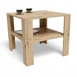Matkam Möbel Couchtisch, Eiche Artisan, Holzwerkstoff, 68x60x68 cm, Wohnzimmer, Wohnzimmertische, Couchtische