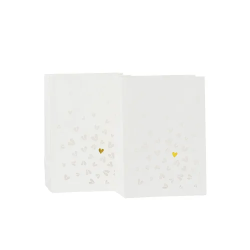Lichttüten 2er Set Herzen 14,5x8x20,5cm Herzstücke von Räder Design
