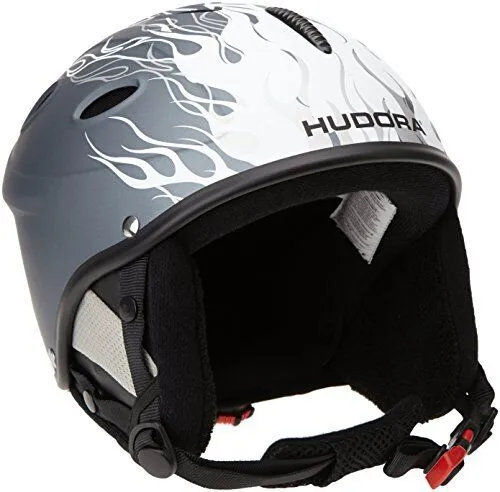 Hudora Ski- und Snowboardhelm HBX 52-54 - Optimaler Schutz und Komfort - Skihelme & Snowboardhelme mit ergonomischer Form, hochwertiger Velourfütterung und robustem ABS-Material für maximale Sicherheit. Inklusive abnehmbarem Ohrschutz und effektiver Belüftung.
