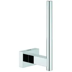 Grohe Essentials Cube Reservehalter 40623001 - stilvoller Toilettenpapierhalter - Toilettenpapierhalter aus Metall mit verdeckter Befestigung und GROHE StarLight® Chromoberfläche für zeitloses Design und hohe Langlebigkeit.