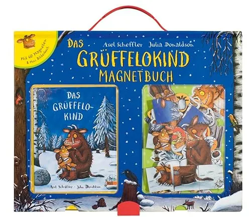Grüffelokind Magnetbuch: Mit 60 Magneten und Mini-Bilderbuch im Spielbuchkoffer - Interaktives Spielbuch für Kinder, fördert Kreativität und spielerisches Lernen mit 60 Magneten für endlosen Spaß.