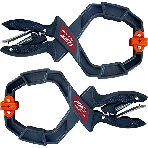 Piher Spann-Zange 8,5 x 7,5 cm Einhand Schnell-Zwingen Spann Klemme Einhandzwinge 2 x