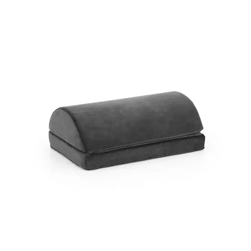 hjh OFFICE Fußablage Podi Velvet 1 – Ergonomische Fußstütze für Büro und Schreibtisch