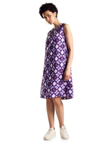 STREET ONE Damen A144094 Print Kleid ärmellos in lila von Street One