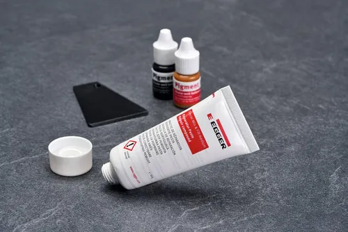 EGGER Laminat-Reparaturset Decor Mix und Fill medium, 1-St., Laminat Reparieren mit Auffüllpaste Spachtelmasse im Set