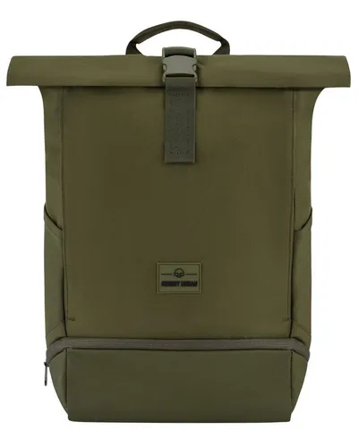 Johnny Urban Rucksack Allen Medium - Grün - Tagesrucksack aus nachhaltigem Material, wasserabweisend und mit praktischem Laptopfach für Notebooks bis 16 Zoll - ideal für Uni, Fahrrad und Business.