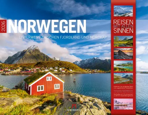 Norwegen Kalender 2026 | Imposanter Reise-Kalender im großen Querformat - Reisefotografie Europa: Erleben Sie die atemberaubenden Landschaften Norwegens mit beeindruckenden Bildern aus Fjordland und Nordkap im großen Querformat (54x42 cm).