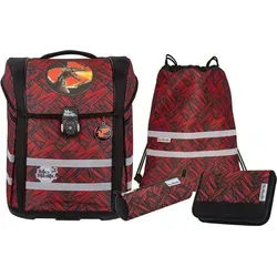 McNeill Schulranzen-Set PERFECTO 5tlg. - Kollektion 2024 (ZACK) - Schulranzen für Kinder mit großem Hauptfach und verstellbaren Tragegurten für optimalen Komfort. Ideal für Schule und Freizeit!