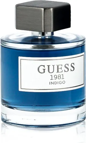 Guess 1981 Indigo For Men Eau de Toilette 100 ml - Herrendüfte mit einer frischen, holzigen Komposition, die Selbstvertrauen verleiht. Ideal für den modernen Mann, der einen leichten und raffinierten Duft für jede Gelegenheit sucht.