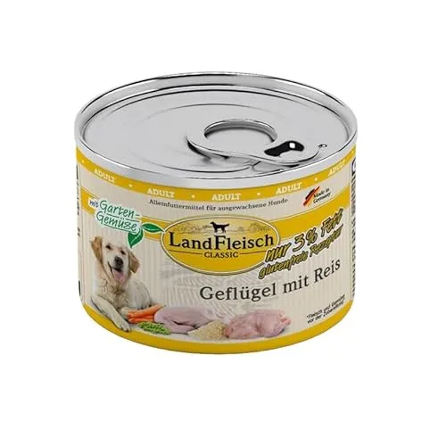 Landfleisch Geflügel mit Reis & Gartengemüse exta mager | 6X 195g