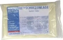 Bettschutzeinlage Gummi 90x120 cm creme - Arzneimittel: Hochwertige Bettschutzeinlage mit rutschfester Gummiunterseite, ideal für zusätzlichen Schutz und Hygiene im Bett.
