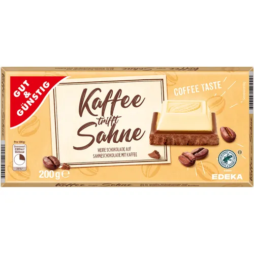GUT&GÜNSTIG Kaffee trifft Sahne Schokolade 200 g