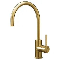 Reginox Cano Gold II Einhandmischer Spülbecken Armatur Edelstahl - Elegante Einhandmischer Spülbecken Armatur aus Edelstahl mit schwenkbarem Auslauf. Ideal für eine einfache Handhabung und schnelle Einsatzbereitschaft in der Küche.