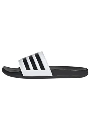adidas Adilette Comfort Sandalen - Weiß - Größe 9 - Badeschuhe mit herausragendem Tragekomfort und klassischem Design, perfekt für Strand und Freizeit.