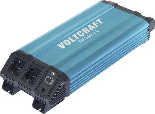 VOLTCRAFT Wechselrichter MSW 3000-12-G 3000 W - Generatoren, leistungsstarker 3000 W Wechselrichter für zuverlässige Stromversorgung unterwegs oder im Notfall, inkl. Batterie für sofortige Nutzung.