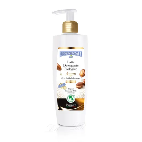 I Provenzali Bio Latte Detergente Argan Reinigungsmilch für das Gesicht 200 ml
