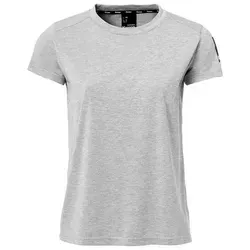 Kempa Status T-Shirt Grau Melange M - Stylisches T-Shirt aus 97% Baumwolle, ideal für Freizeit und Sport, angenehm zu tragen und pflegeleicht in Maschinenwäsche.