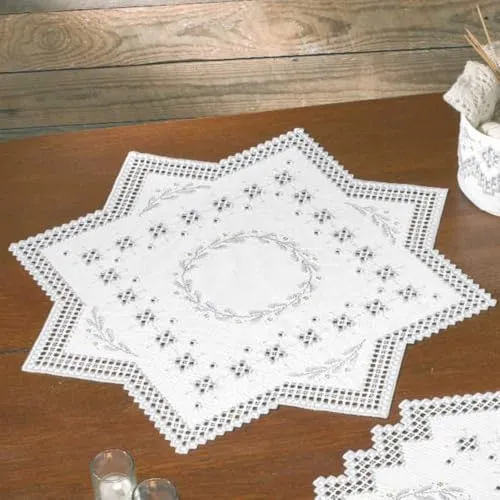 Permin Hardanger Tischdecke Stickpackung