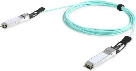 Digitus DN-81314 SFP Direktanschlusskabel 40 GBit/s 30m - Transceiver: Hochleistungsfähiges 40G QSFP+ AOC Kabel mit 30m Länge, ideal für schnelle und energieeffiziente Verbindungen in Rechenzentren.