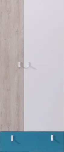Masseno Drehtürenschrank ISEO 80/190/50cm 2-türig Weiß