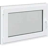 vidaXL Kellerfenster RISOR Anthrazit 90 x 70 cm - Modernes Untergeschossfenster aus PVC und Glas mit praktischem Kipp- und Drehmechanismus. Bringt Licht in dein Zuhause und überzeugt durch schlichte Eleganz und einfache Pflege.