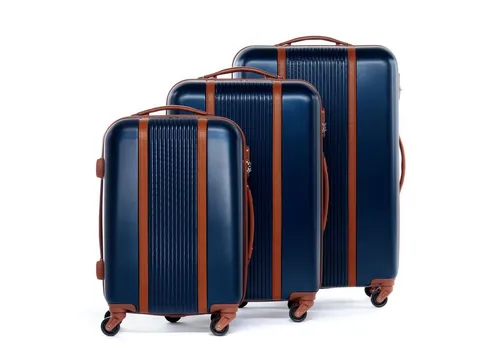 FERGÉ Kofferset 3-teilig Hartschale Milano - Gepäck-Set mit Handgepäck und zwei großen Koffern, aus robustem 100% ABS für Flexibilität und Leichtigkeit. Mit praktischem Innenraum und sicherem Kombinationsschloss für sorgenfreies Reisen.