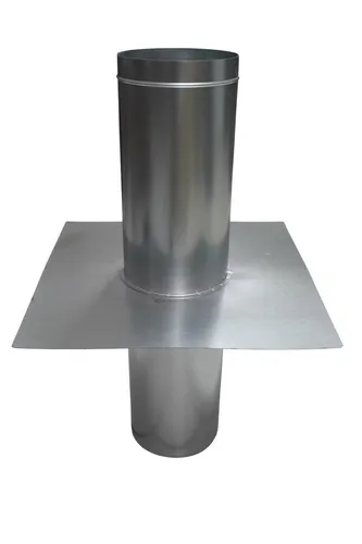 Dachdurchführung 125mm / 0° Neigung, Dachhaube, Dachentlüftung, Regenkragen