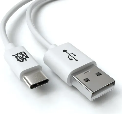 JAMEGA USB-C-auf-USB-C-Kabel, Weiß, 0,5 m
