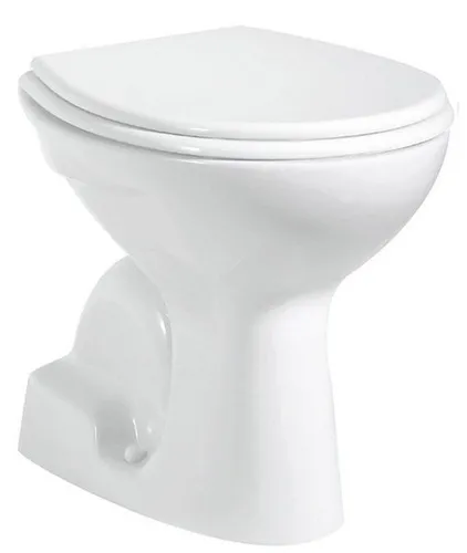 Creavit Tiefspül-WC Becken TP340, 36x54cm, senkrechter Abgang, weiß - Klassisches Tiefspül-WC Becken aus Keramik, ideal für moderne Badezimmer. Mit einer Spülwassermenge von 4,5 l und 6 l. Hohe Qualität und einfache Installation.