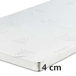 Bestschlaf Visko-Mineralschaum Matratzenauflage, Höhe 4 cm - Matratzenauflagen mit 4 cm Visko-Mineralschaum für optimalen Schlafkomfort. Die Auflage passt sich perfekt an Ihren Körper an und ist milbenresistent – ideal für Allergiker.