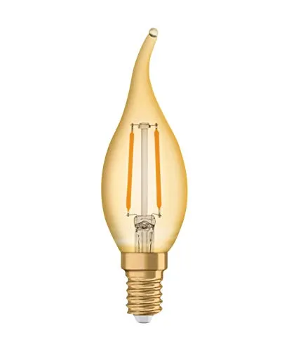OSRAM LED Vintage Edition 1906, Sockel: E14, Nicht Dimmbar, Warmweiß, Filament Gold