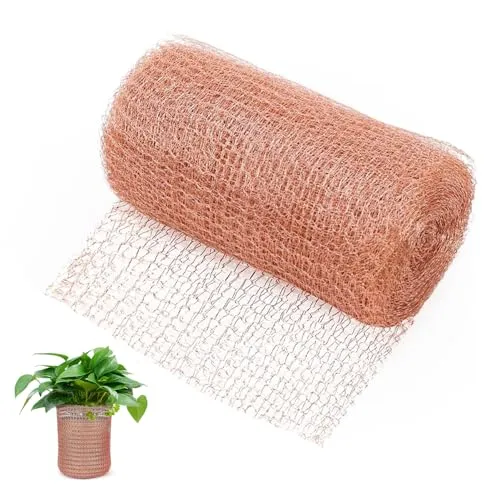 UQTUKO Kupferband Gegen Schnecken, 12,7cm*12m Anti Schneckenzaun reines Kupfernetz Kupfergeflecht schneckenschutz hochbeet für Garten schneckenabwehr, Anti Nacktschnecken, Mäuse