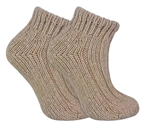 Sock Snob Damen Winter Bunt Gestrickt Kurz Norweger Style Wollsocken (37/42, 06 Oat)