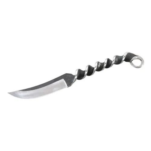 Herbertz Gürtelmesser gedreht 420 Stahl - Mittelaltermesser mit robuster Lederscheide, ideal für Outdoor-Aktivitäten und Sammler, gefertigt aus hochwertigem 420 Stahl.