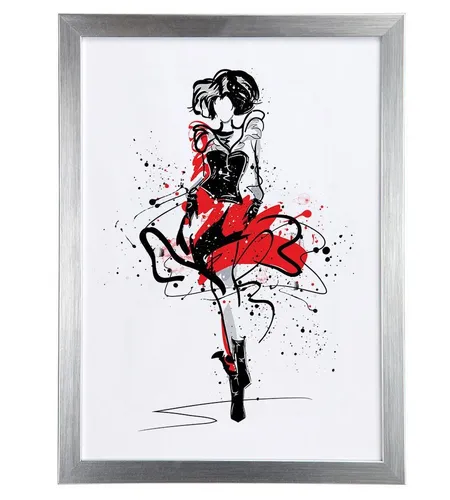 IDEAL TREND Bilderrahmen FlexiFrame Leichter Blockprofil Kunststoff Bilderrahmen mit Acrylglas