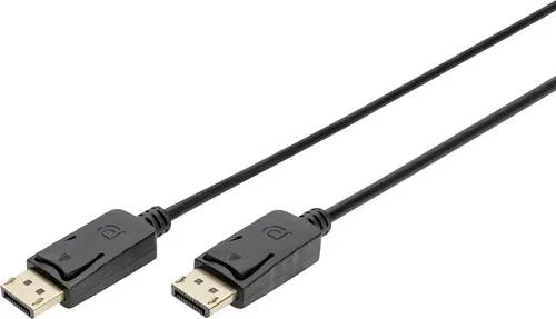 Digitus DisplayPort Anschlusskabel DisplayPort Stecker, DisplayPort Stecker 1.00 m Schwarz AK-340100-010-S DisplayPort-Kabel