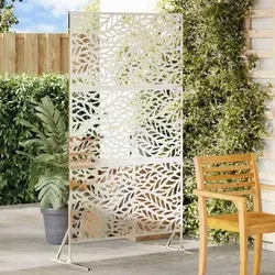Maison Exclusive Sichtschutz Grau 100 x 50 x 180 cm aus Stahl