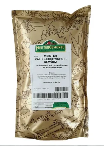 Meistergewürz Kalbsleberwurst 1kg