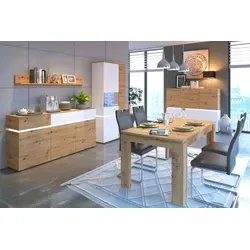 Meble Wójcik Highboard 6 Türen mit Beleuchtung von Wójcik